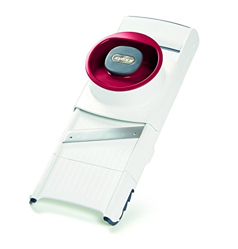 Zyliss E900027 4 in 1 Gemüsehobel, Kunststoff/Edelstahl, weiß/Rot, Mit 4 Schneide und Reibeiensätzen zum Einklipsen Für das Schneiden Obst, Gemüse und weitere Lebensmittel Zyliss E900027 4 in 1 Gemüsehobel, Kunststoff/Edelstahl, weiß/Rot, Mit 4 Schneide und Reibeiensätzen zum Einklipsen Für das Schneiden Obst, Gemüse und weitere Lebensmittel von Zyliss