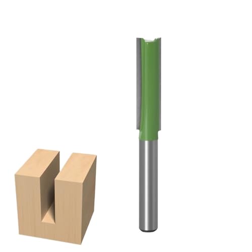 1/4 Zoll 6 mm Schaft Einzel-/Doppelschneidfräser, gerader Fräser for Holz, 6 mm Hartmetall-Fräser, Holzbearbeitungswerkzeug-Set für Spanplatten, Holzbearbeitung(6x8x30mm) von Zymjzbetic