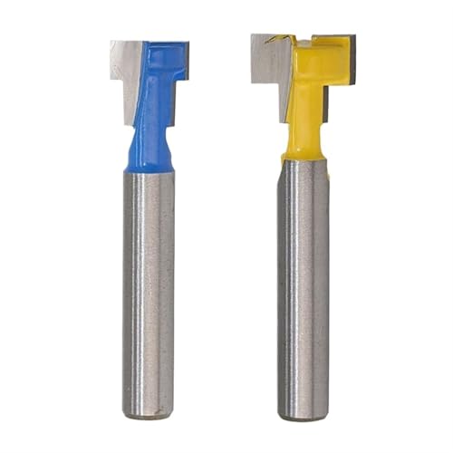 1/4 zoll Schaft T-Slot Fräser Router Bit Stahl Griff 3/8 Zoll & 1/2 Zoll Länge Holzbearbeitung Fräser for power Tools für Spanplatten, Holzbearbeitung von Zymjzbetic