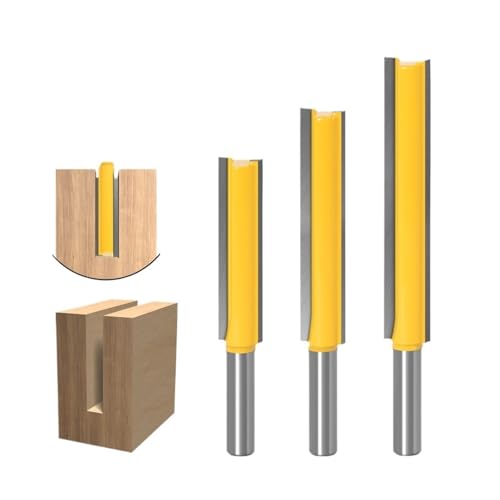 1 Stück gerader Fräser, 1/2 Zoll Durchmesser x 2 Zoll x 2-1/2 Zoll x 3 Zoll Länge – 8 mm Schaft, Holzbearbeitungsfräser, Holzschneidewerkzeug für Spanplatten, Holzbearbeitung(8X12.7X76mm) von Zymjzbetic