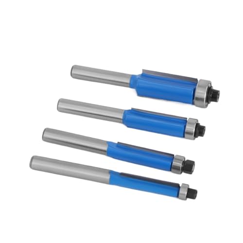 1 stück 6mm 1/4 Schaft Hochwertiger Fräser Flush Trim Mit Lager Router Bit Set for Holzbearbeitung für Spanplatten, Holzbearbeitung(6.35mm,6.35mm Shank) von Zymjzbetic