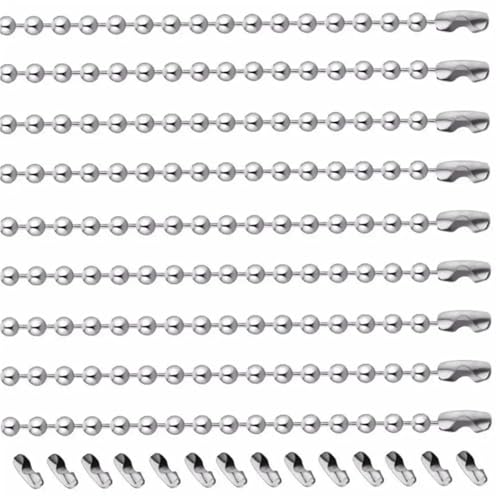 10 teile/los 15-100 cm Edelstahl 2,4mm Kugelkette Männer Halskette Armband Schlüsselbund Schmuckstück Erkennungsmarke Schmuck Zubehör finden für DIY-Kunsthandwerk, hängende Ornamente, Schlüss(80cm) 10 teile/los 15-100 cm Edelstahl 2,4mm Kugelkette Männer Halskette Armband Schlüsselbund Schmuckstück Erkennungsmarke Schmuck Zubehör finden für DIY-Kunsthandwerk, hängende Ornamente, Schlüss(80cm) von Zymjzbetic