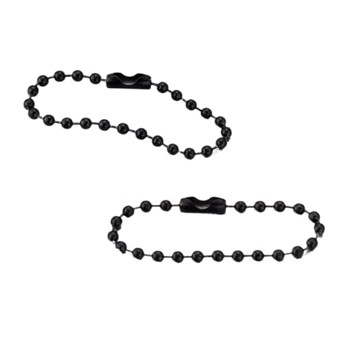 100 Teile/los 10 Cm Eisen Bunte Kugelkette Passt Schlüsselanhänger Schlüsselanhänger Puppen Label Hand Tag Stecker DIY Schmuck Machen für DIY-Kunsthandwerk, hängende Ornamente, Schlüss(Black,10cm) 100 Teile/los 10 Cm Eisen Bunte Kugelkette Passt Schlüsselanhänger Schlüsselanhänger Puppen Label Hand Tag Stecker DIY Schmuck Machen für DIY-Kunsthandwerk, hängende Ornamente, Schlüss(Black,10cm) von Zymjzbetic