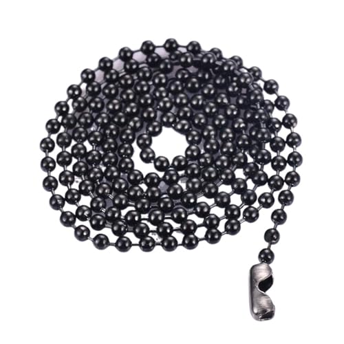 12 Stück 3 Farben Breite 2,4 Mm Edelstahl Perlen Kugelkette Halskette Armband Schlüsselanhänger For Männer/Frauen Schmuck Perlenkette für DIY-Kunsthandwerk, hängende Ornamente, Schlüss(40cm,Black) 12 Stück 3 Farben Breite 2,4 Mm Edelstahl Perlen Kugelkette Halskette Armband Schlüsselanhänger For Männer/Frauen Schmuck Perlenkette für DIY-Kunsthandwerk, hängende Ornamente, Schlüss(40cm,Black) von Zymjzbetic