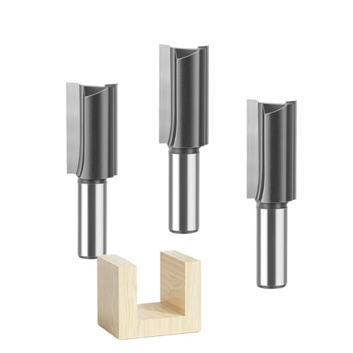 12 mm Schaft, 11–22 mm Durchmesser, verlängerte gerade Klingenlänge, 40 mm Fräser, Schlitz-Geradefräser, Fräser for die Holzbearbeitung für Spanplatten, Holzbearbeitung(12x19x40mm) von Zymjzbetic