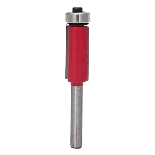 1PC 1/2 "12,7mm Flush Trim Bit Hartmetall Bestückt for 1/4" Schaft Router Bits für Spanplatten, Holzbearbeitung von Zymjzbetic
