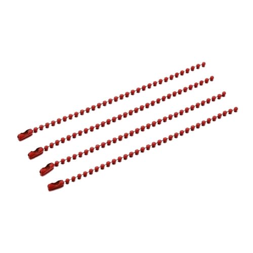 20/40/60/80 Stück Kugelperlenketten passend for Schlüsselanhänger/Puppen/Label-Handanhänger-Anschluss for DIY-Armband-Schmuckherstellung für DIY-Kunsthandwerk, hängende Ornamente, Schlüss(Red,60PCS) 20/40/60/80 Stück Kugelperlenketten passend for Schlüsselanhänger/Puppen/Label-Handanhänger-Anschluss for DIY-Armband-Schmuckherstellung für DIY-Kunsthandwerk, hängende Ornamente, Schlüss(Red,60PCS) von Zymjzbetic
