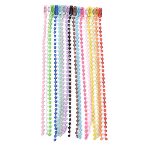 20 Stück bunte Kugelperlenketten passend for Schlüsselanhänger/Puppen/Label-Handanhänger-Anschluss for DIY-Armband-Schmuckherstellung, 12 cm für DIY-Kunsthandwerk, hängende Ornamente, Schlüss(Mixed Co 20 Stück bunte Kugelperlenketten passend for Schlüsselanhänger/Puppen/Label-Handanhänger-Anschluss for DIY-Armband-Schmuckherstellung, 12 cm für DIY-Kunsthandwerk, hängende Ornamente, Schlüss(Mixed Co von Zymjzbetic