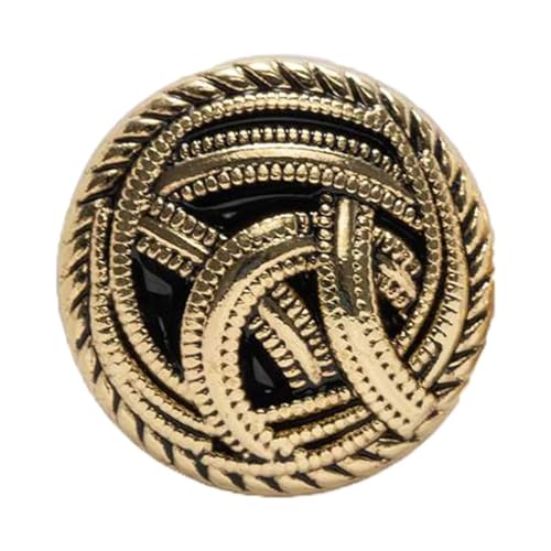 5 Stück Classics glänzende runde Metallknöpfe for Nähen, Heimnähen, Reparatur, Kleidung, Jacke, Mantel, Basteln, Geschenk, Zubehör, Dekor, 18 mm für Handarbeiten DIY Stricken Nähen(Color15) von Zymjzbetic