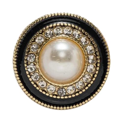5 Stück Classics glänzende runde Metallknöpfe for Nähen, Heimnähen, Reparatur, Kleidung, Jacke, Mantel, Basteln, Geschenk, Zubehör, Dekor, 18 mm für Handarbeiten DIY Stricken Nähen(Color19) von Zymjzbetic