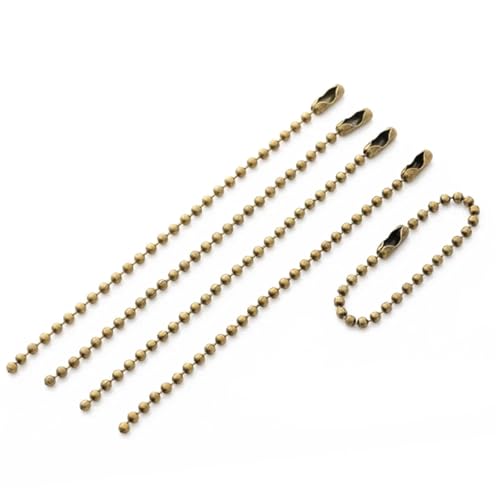 50 Stück 10/12/15 Cm 2,4 Mm Kugelketten-Perlenketten, Passend For Schlüsselanhänger/Schlüsselanhänger/Puppen/Etikett, Handanhänger, Stecker, DIY-Schmuck für DIY-Kunsthandwerk, hängende Ornamente, Schl 50 Stück 10/12/15 Cm 2,4 Mm Kugelketten-Perlenketten, Passend For Schlüsselanhänger/Schlüsselanhänger/Puppen/Etikett, Handanhänger, Stecker, DIY-Schmuck für DIY-Kunsthandwerk, hängende Ornamente, Schl von Zymjzbetic