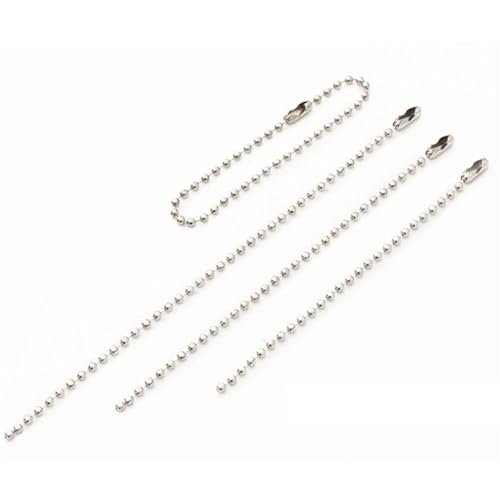 50 Stück 10/12/15 Cm 2,4 Mm Kugelketten-Perlenketten, Passend For Schlüsselanhänger/Schlüsselanhänger/Puppen/Etikett, Handanhänger, Stecker, DIY-Schmuck für DIY-Kunsthandwerk, hängende Ornamente, Schl 50 Stück 10/12/15 Cm 2,4 Mm Kugelketten-Perlenketten, Passend For Schlüsselanhänger/Schlüsselanhänger/Puppen/Etikett, Handanhänger, Stecker, DIY-Schmuck für DIY-Kunsthandwerk, hängende Ornamente, Schl von Zymjzbetic