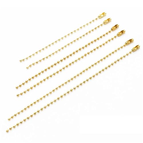 50 Stück 10/12/15 Cm 2,4 Mm Kugelketten-Perlenketten, Passend For Schlüsselanhänger/Schlüsselanhänger/Puppen/Etikett, Handanhänger, Stecker, DIY-Schmuck für DIY-Kunsthandwerk, hängende Ornamente, Schl 50 Stück 10/12/15 Cm 2,4 Mm Kugelketten-Perlenketten, Passend For Schlüsselanhänger/Schlüsselanhänger/Puppen/Etikett, Handanhänger, Stecker, DIY-Schmuck für DIY-Kunsthandwerk, hängende Ornamente, Schl von Zymjzbetic