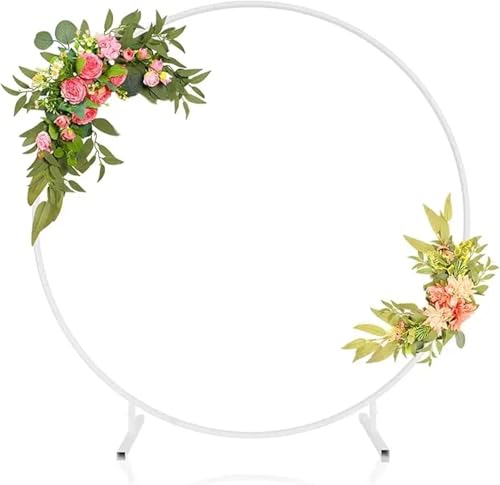 Goldfarbener Metall-Rundbogen-Hintergrundständer, Ballonrahmen for Hochzeitsbogenständer, Rundbogenring-Hintergrundständer for Partys für Abschlussfeier, Hochzeit, Geburtstagsparty(White,1.8m(70.8in)) Goldfarbener Metall-Rundbogen-Hintergrundständer, Ballonrahmen for Hochzeitsbogenständer, Rundbogenring-Hintergrundständer for Partys für Abschlussfeier, Hochzeit, Geburtstagsparty(White,1.8m(70.8in)) von Zymjzbetic
