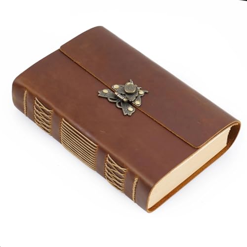Handgefertigtes Skizzenbuch mit losem Blatt, Kopfschicht aus Rindsleder, kreatives Tagebuch, Retro-Reisender, fadengebundener Notizblock, verdicktes Notizbuch für Frauen, Männer, Mädchen und Jungen(St Handgefertigtes Skizzenbuch mit losem Blatt, Kopfschicht aus Rindsleder, kreatives Tagebuch, Retro-Reisender, fadengebundener Notizblock, verdicktes Notizbuch für Frauen, Männer, Mädchen und Jungen(St von Zymjzbetic