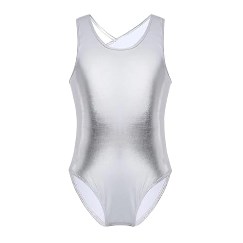 Mädchen Ballettanzug mit Rüschen, ärmellos, Netzstoff, mit Strasssteinen, for Tanzen, Gymnastik, Body, Tanzbekleidung, Eiskunstlauf, Performance-Kleidung für Tänzerinnen(Color11,10Y) von Zymjzbetic