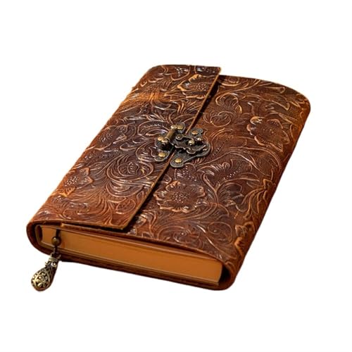 Notizblock aus Rindsleder im Vintage-Stil mit Schloss, Arbeitstreffen, Protokoll, weiches Leder, Notizbuch for Studenten, Arbeitstagebuch, Schreibwaren für Frauen, Männer, Mädchen und Jungen(Color3) Notizblock aus Rindsleder im Vintage-Stil mit Schloss, Arbeitstreffen, Protokoll, weiches Leder, Notizbuch for Studenten, Arbeitstagebuch, Schreibwaren für Frauen, Männer, Mädchen und Jungen(Color3) von Zymjzbetic