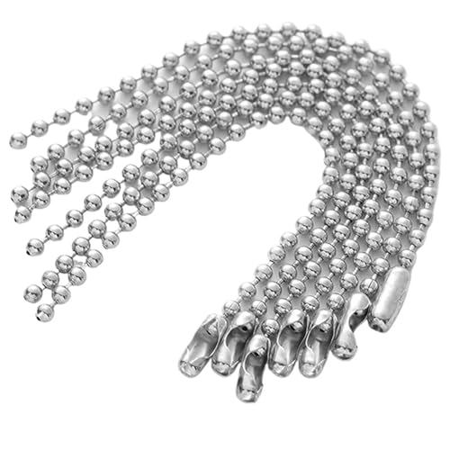Splitter-Kugelperlenketten Aus Metall, Passend For Schlüsselanhänger/Puppen/Label-Handanhänger-Anhänger, Verbinder, DIY-Schmuckherstellung, Kettenschnalle, Zubehör für DIY-Kunsthandwerk, hängende Orna Splitter-Kugelperlenketten Aus Metall, Passend For Schlüsselanhänger/Puppen/Label-Handanhänger-Anhänger, Verbinder, DIY-Schmuckherstellung, Kettenschnalle, Zubehör für DIY-Kunsthandwerk, hängende Orna von Zymjzbetic