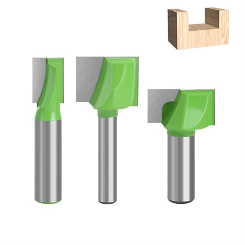 Wolframkarbid-Holz-Holzbearbeitungs-Schaftfräser, 6,35 mm Schaft, Reinigung der Unterseite, Fräser, 1/4 Zoll CNC-Fräser, Fräser for Holz für Spanplatten, Holzbearbeitung(6.35X22X16) von Zymjzbetic