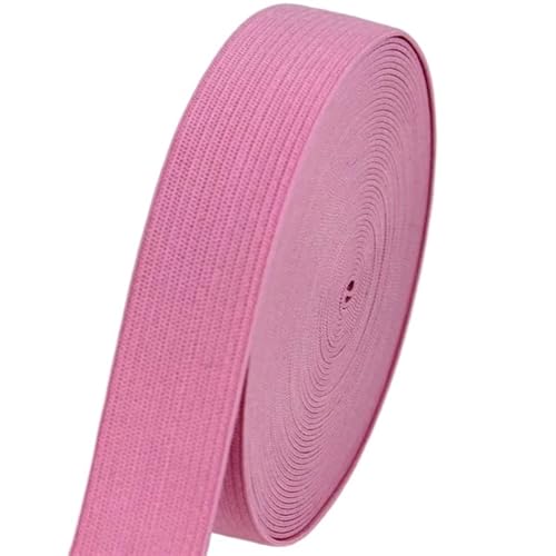 Zymjzbetic 1/2/5 Meter farbiges Gummiband, hochelastisches Gummiband, Nähhandwerk for Heimspitzendekoration, Kleidungszubehör für Näharbeiten(Light pink,2meters) von Zymjzbetic