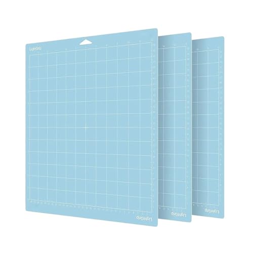 Zymjzbetic 1/3 Stück Mischfarbe Graviermaschinen-Grundplatte Schneidematte PVC-Schneidematten 33 x 35 cm für Näharbeiten Basteln Scrapbooking Projekt(Blue 3pc) von Zymjzbetic