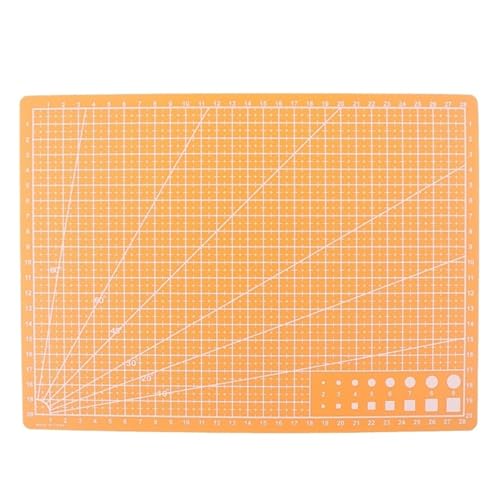 Zymjzbetic 1 Stück Kultur- und Bildungswerkzeuge A4/A5 doppelseitiges Schneidepad Kunstgravurbrett für Näharbeiten Basteln Scrapbooking Projekt(A4 Orange) von Zymjzbetic