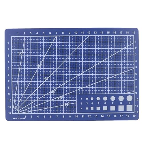 Zymjzbetic 1 Stück Kultur- und Bildungswerkzeuge A4/A5 doppelseitiges Schneidepad Kunstgravurbrett für Näharbeiten Basteln Scrapbooking Projekt(A5 Blue) von Zymjzbetic