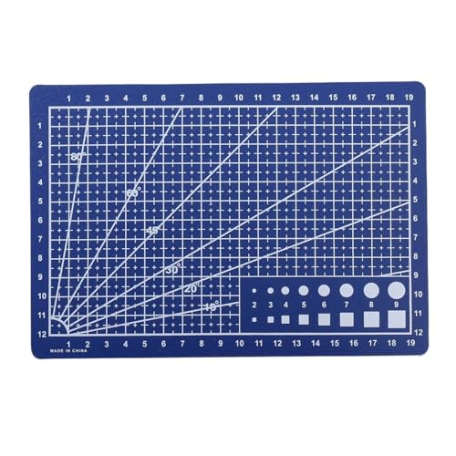 Zymjzbetic 1 stücke A5 PVC Schneiden Matte Schneiden Bord Werkbank Patchwork Nähen Manuelle DIY Messer Gravur Leder Einseitig Unterlage für Näharbeiten Basteln Scrapbooking Projekt(Blue) von Zymjzbetic