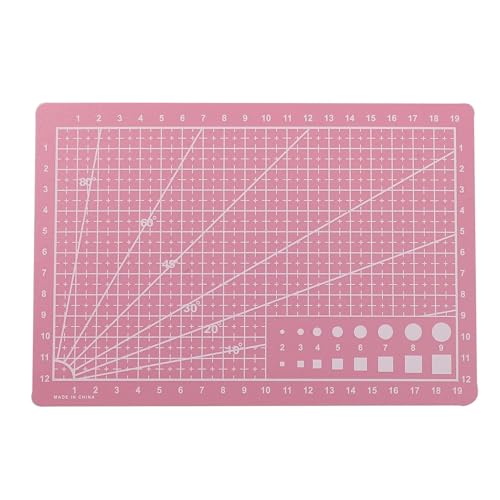 Zymjzbetic 1 stücke A5 PVC Schneiden Matte Schneiden Bord Werkbank Patchwork Nähen Manuelle DIY Messer Gravur Leder Einseitig Unterlage für Näharbeiten Basteln Scrapbooking Projekt(Pink) von Zymjzbetic