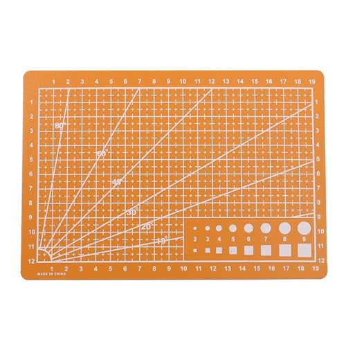 Zymjzbetic 1 stücke A5 PVC Schneiden Matte Schneiden Bord Werkbank Patchwork Nähen Manuelle DIY Messer Gravur Leder Einseitig Unterlage für Näharbeiten Basteln Scrapbooking Projekt(Yellow) von Zymjzbetic