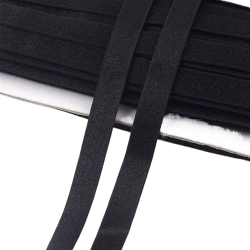 Zymjzbetic 10/20M 6-40mm Spandex Unterwäsche Nylon Elastische Band Strap BH-Träger Gurtband Band DIY Bekleidungs ​​gürtel Gummibänder für Näharbeiten(Black,10METERS_25MM) von Zymjzbetic