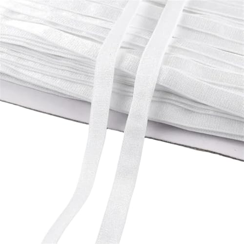 Zymjzbetic 10/20M 6-40mm Spandex Unterwäsche Nylon Elastische Band Strap BH-Träger Gurtband Band DIY Bekleidungs ​​gürtel Gummibänder für Näharbeiten(White,10METERS_40MM) von Zymjzbetic
