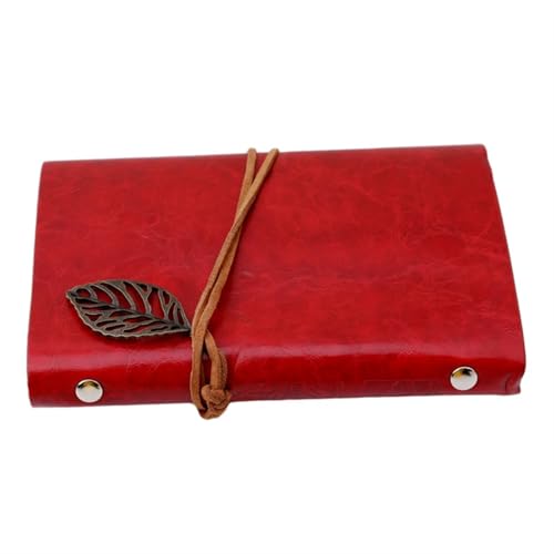 Zymjzbetic 1PC Retro Blatt Notebook Schule Büro Schreibwaren Tagebuch Notizblock Literatur PU Leder Notizbuch Reisenden Journal Planer für Frauen, Männer, Mädchen und Jungen(Color2) von Zymjzbetic