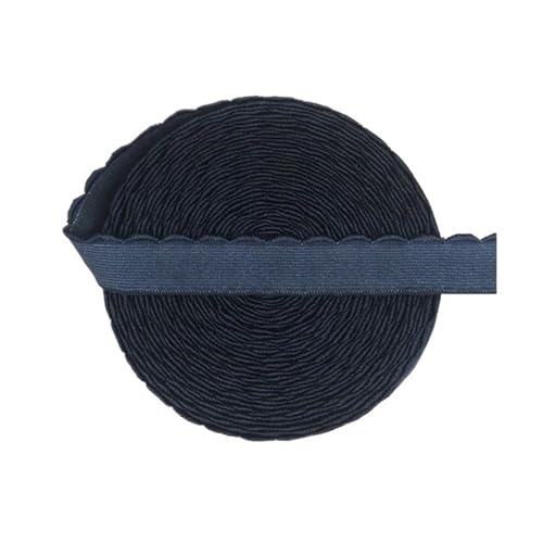 Zymjzbetic 2/5/10 Yard 10mm/13mm BH-Träger Gummiband Nylon Schulterband Unterwäsche Dessous DIY Nähen Trim für Näharbeiten(Dark Blue,5 Yards_13MM) von Zymjzbetic