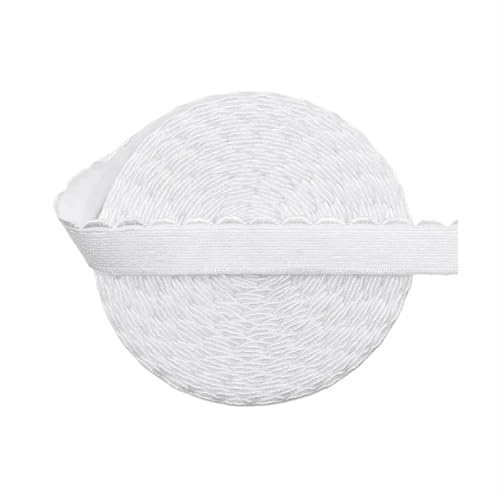 Zymjzbetic 2/5/10 Yard 10mm/13mm BH-Träger Gummiband Nylon Schulterband Unterwäsche Dessous DIY Nähen Trim für Näharbeiten(White,5 Yards_10MM) von Zymjzbetic