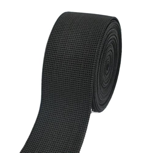 Zymjzbetic 2/5/10Meter 5cm Gummiband for Nähen von Sofa-Rückenlehnenkissen Gummibänder DIY Möbelrenovierungsmaterial für Näharbeiten(Black,2METERS_50MM) von Zymjzbetic