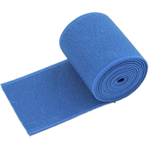 Zymjzbetic 2/5 Meter 5cm Bunte Elastische Band Breites Gurtband for Kleidung Gürtel Band Unterwäsche Hosen Bund DIY Nähmaterial Zubehör für Näharbeiten(Blue,50mm-2Meters) von Zymjzbetic