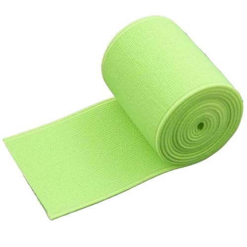 Zymjzbetic 2/5 Meter 5cm Bunte Elastische Band Breites Gurtband for Kleidung Gürtel Band Unterwäsche Hosen Bund DIY Nähmaterial Zubehör für Näharbeiten(Fluorescent Green,50mm-5Meters) von Zymjzbetic