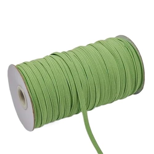 Zymjzbetic 200–100 Yards 6 mm Bunte hochelastische Gummibänder, breites elastisches Seilkabel for Basteln, elastisches Seilband, Spitzenbesatz, Nähen, DIY für Näharbeiten(Deep Green,6mm 200yards) von Zymjzbetic