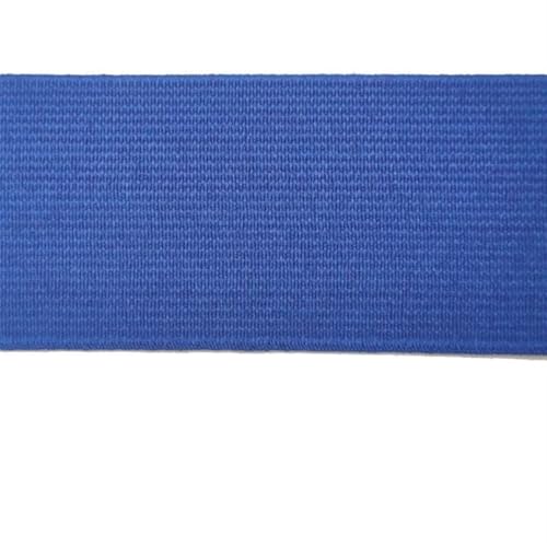 Zymjzbetic 2M 20/25/30/40/50mm Gummiband Umschlaggummiband for Unterwäsche Hosen BH Gummikleidung Verstellbarer weicher Gummibund für Näharbeiten(Blue,50mm) von Zymjzbetic