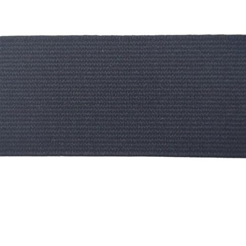 Zymjzbetic 2M 20/25/30/40/50mm Gummiband Umschlaggummiband for Unterwäsche Hosen BH Gummikleidung Verstellbarer weicher Gummibund für Näharbeiten(Dark Blue,50mm) von Zymjzbetic