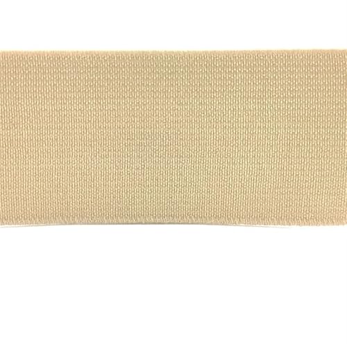 Zymjzbetic 2M 20/25/30/40/50mm Gummiband Umschlaggummiband for Unterwäsche Hosen BH Gummikleidung Verstellbarer weicher Gummibund für Näharbeiten(Khaki,20mm) von Zymjzbetic