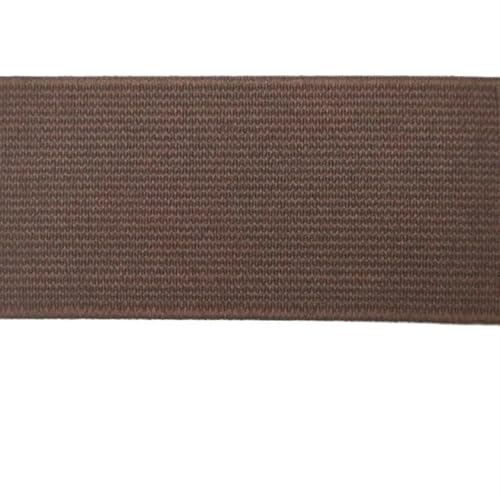 Zymjzbetic 2M 20/25/30/40/50mm Gummiband Umschlaggummiband for Unterwäsche Hosen BH Gummikleidung Verstellbarer weicher Gummibund für Näharbeiten(Light Brown,30mm) von Zymjzbetic