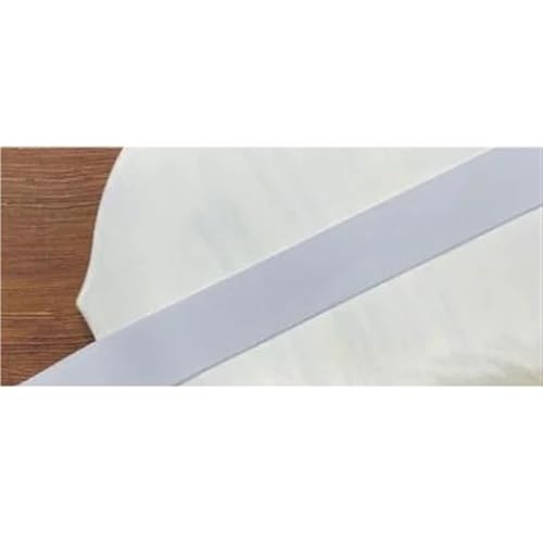 Zymjzbetic 2M 20/25/30/40/50mm Gummiband Umschlaggummiband for Unterwäsche Hosen BH Gummikleidung Verstellbarer weicher Gummibund für Näharbeiten(White,50mm) von Zymjzbetic
