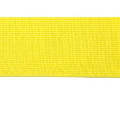 Zymjzbetic 2M 20/25/30/40/50mm Gummiband Umschlaggummiband for Unterwäsche Hosen BH Gummikleidung Verstellbarer weicher Gummibund für Näharbeiten(Yellow 1,20mm) von Zymjzbetic