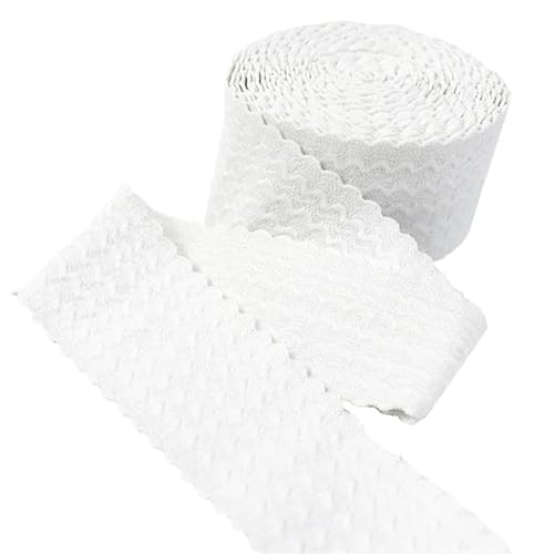 Zymjzbetic 3/5/10M 40/50/60/70mm Breite Elastische Bänder Rock Hosen Bund Gummi Band Gurtband DIY Kleidung Nähzubehör für Näharbeiten(White,10METERS_50MM) von Zymjzbetic