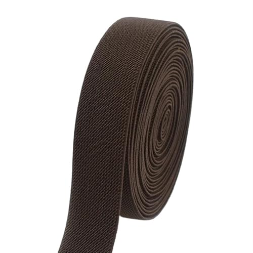 Zymjzbetic 3/5 Meter 10-50mm Elastische Bänder for Hosen Taille Gummiband Stretch Gurtband Bänder Gürtel DIY Unterwäsche Kleidung Nähzubehör für Näharbeiten(Coffee,3METERS_50MM) von Zymjzbetic