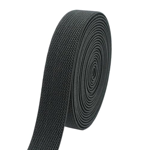 Zymjzbetic 3/5 Meter 10-50mm Elastische Bänder for Hosen Taille Gummiband Stretch Gurtband Bänder Gürtel DIY Unterwäsche Kleidung Nähzubehör für Näharbeiten(Dark Gray,3METERS_25MM) von Zymjzbetic