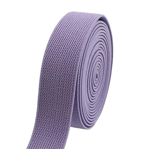 Zymjzbetic 3/5 Meter 10-50mm Elastische Bänder for Hosen Taille Gummiband Stretch Gurtband Bänder Gürtel DIY Unterwäsche Kleidung Nähzubehör für Näharbeiten(Purple,3METERS_30MM) von Zymjzbetic