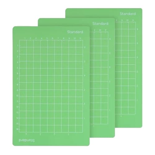 Zymjzbetic 3-teilige Schneidematte, Bastelschneidebrett (4,5 x 6,5 Zoll), Bastelschneidebrett für Näharbeiten Basteln Scrapbooking Projekt(3 pcs StandardGrip) von Zymjzbetic